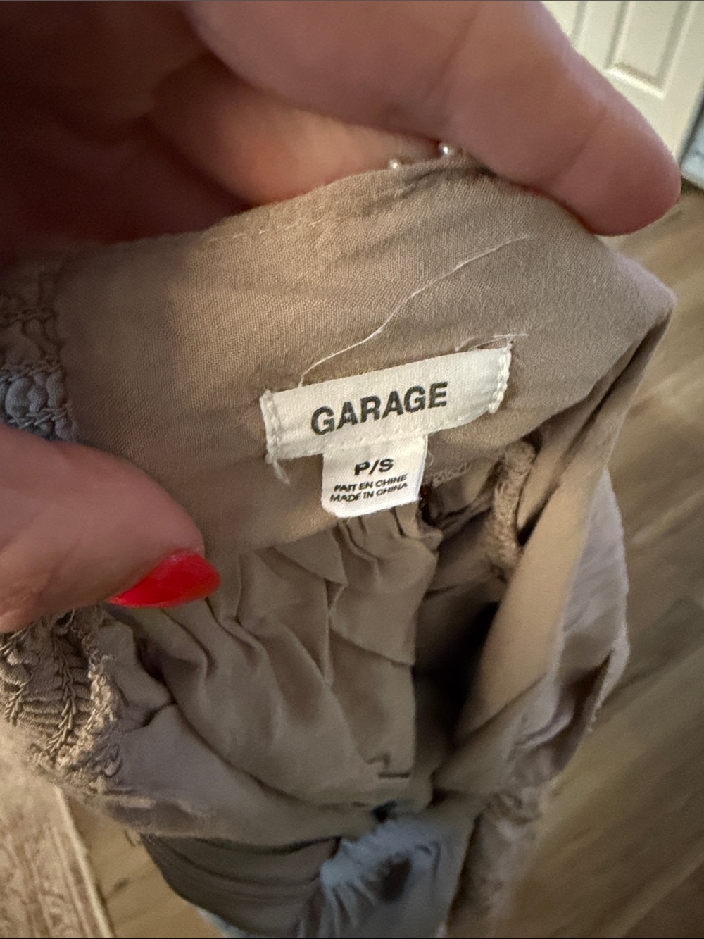 Garage Beige/Taupe mini dress - Picture 2 of 2
